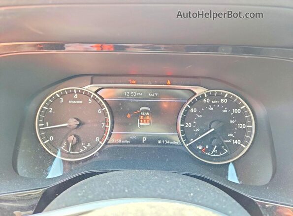 5N1DR3BD6SC301488 2025 NISSAN PATHFINDER White Вид щитка приладів