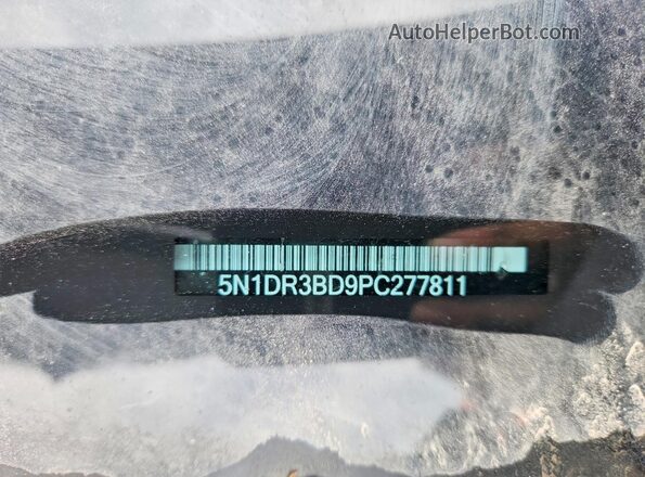 5N1DR3BD9PC277811 2023 NISSAN PATHFINDER Gray Widok naklejki z numerem VIN