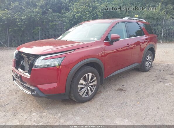 5N1DR3CC8NC271453 2022 NISSAN PATHFINDER Красный Передняя левая четверть