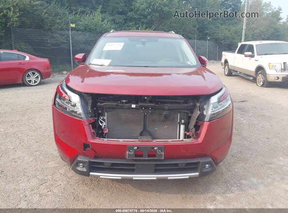 5N1DR3CC8NC271453 2022 NISSAN PATHFINDER Красный Вид задней части салона