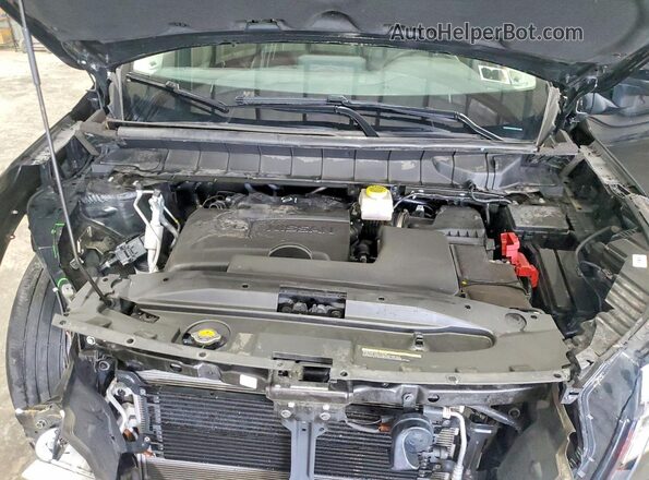 5N1DR3CD1RC308938 2024 NISSAN PATHFINDER Black ძრავის განყოფილების ხედი
