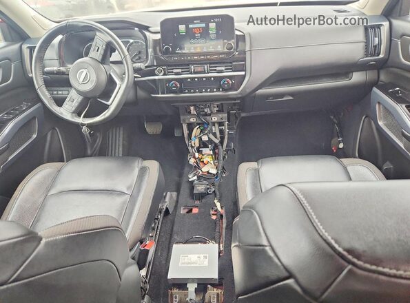 5N1DR3CD7NC254653 2022 NISSAN PATHFINDER Red Вид панелі приладів