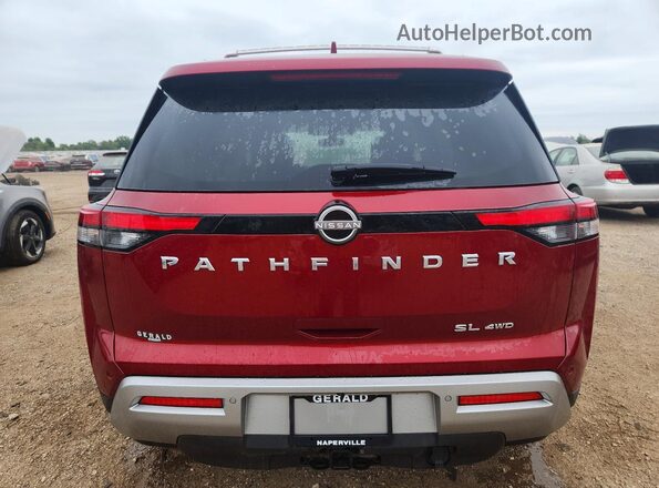5N1DR3CD7NC254653 2022 NISSAN PATHFINDER Red Вид ззаду