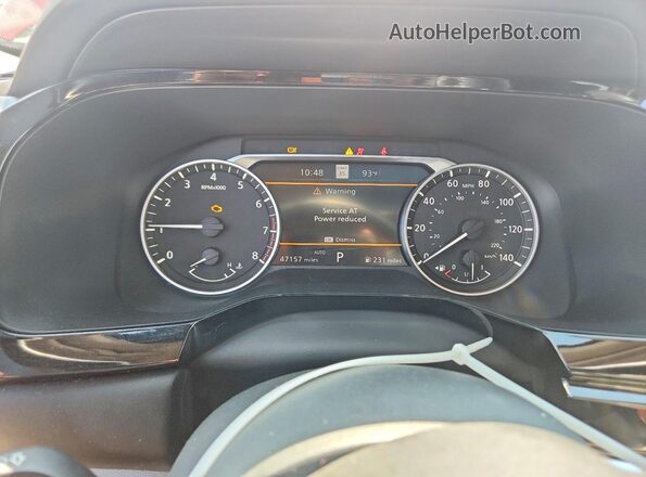 5N1DR3CD7NC254653 2022 NISSAN PATHFINDER Red Вид щитка приладів
