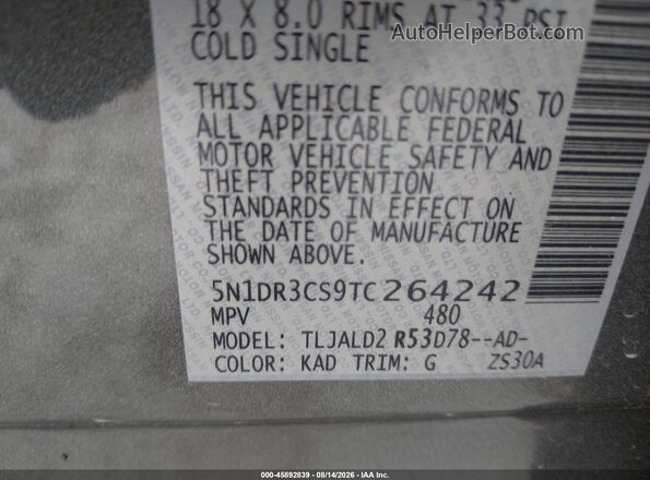 5N1DR3CS9TC264242 2026 NISSAN PATHFINDER Gray Widok komory silnika