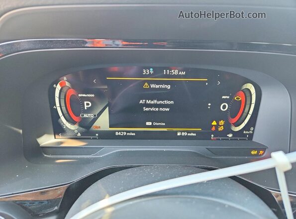5N1DR3DJ1SC284540 2025 NISSAN PATHFINDER Серый Вид щитка приборов