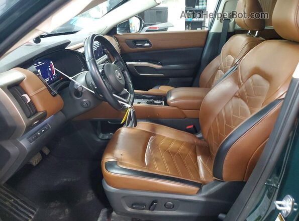 5N1DR3DK2PC204565 2023 NISSAN PATHFINDER Green წინა სალონის ხედი