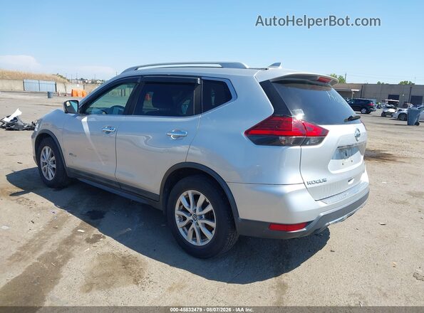 5N1ET2MT7HC830672 2017 NISSAN ROGUE HYBRID Silver Trasero izquierdo