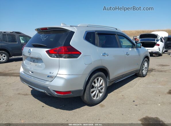 5N1ET2MT7HC830672 2017 NISSAN ROGUE HYBRID Silver Trasero derecho