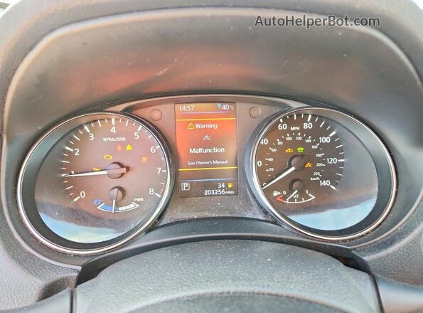 5N1ET2MT9JC837922 2018 NISSAN ROGUE Серый Вид щитка приборов