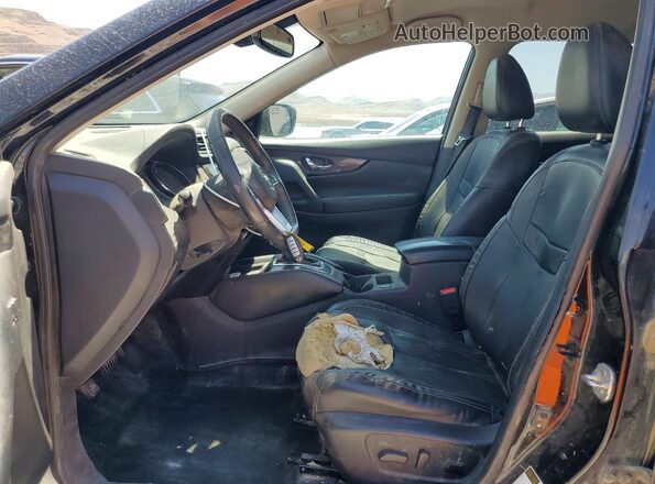 5N1ET2MV1HC788713 2017 NISSAN ROGUE Black Front interior view