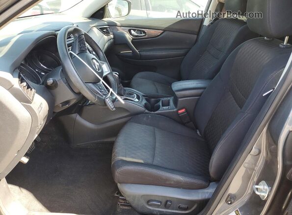 5N1ET2MV1KC745741 2019 NISSAN ROGUE Charcoal Front interior view