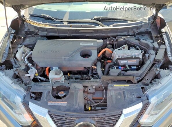 5N1ET2MV1KC745741 2019 NISSAN ROGUE Charcoal Engine compartment view