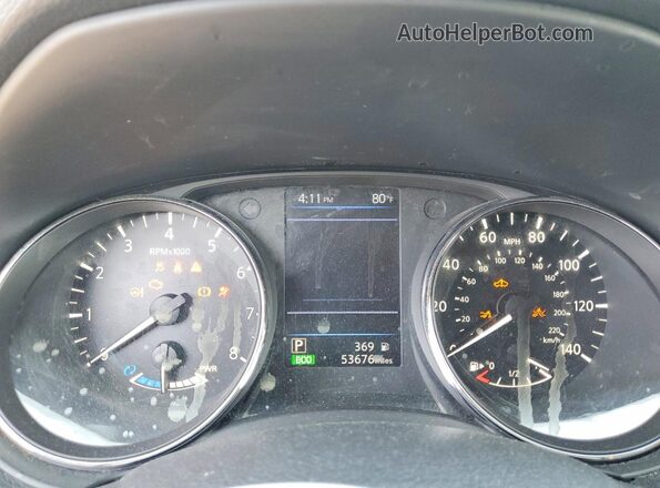 5N1ET2MV1KC745741 2019 NISSAN ROGUE Charcoal Instrument cluster view