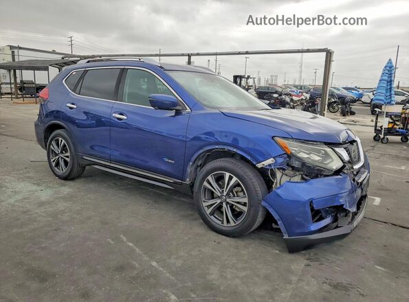 5N1ET2MV2HC769488 2017 NISSAN ROGUE Синий Передняя правая четверть