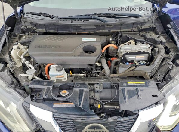 5N1ET2MV2HC769488 2017 NISSAN ROGUE Синий Вид подкапотного пространства