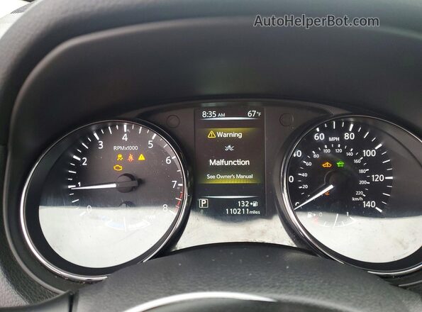 5N1ET2MV2HC769488 2017 NISSAN ROGUE Синий Вид щитка приборов