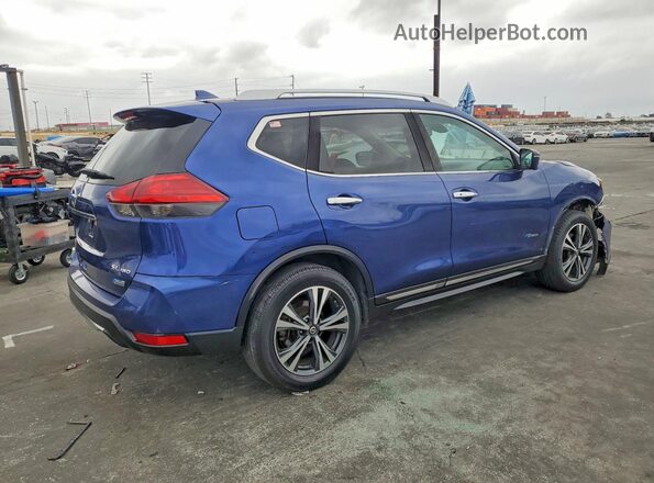 5N1ET2MV2HC769488 2017 NISSAN ROGUE Синий Задняя правая четверть
