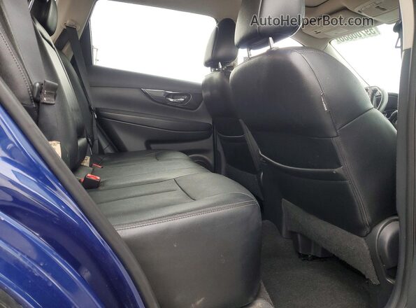 5N1ET2MV2HC769488 2017 NISSAN ROGUE Синий Вид задней части салона