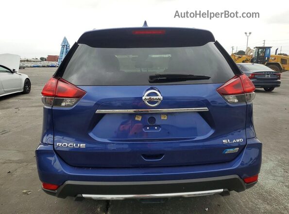 5N1ET2MV2HC769488 2017 NISSAN ROGUE Синий Вид сзади