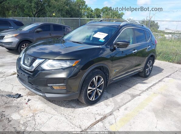 5N1ET2MV5HC801365 2017 NISSAN ROGUE HYBRID Green Przód lewy