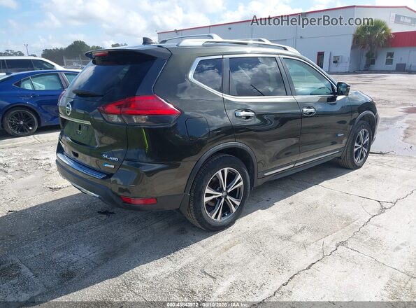 5N1ET2MV5HC801365 2017 NISSAN ROGUE HYBRID Green Tył prawy