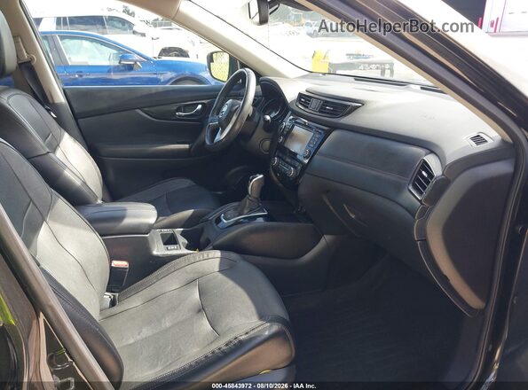 5N1ET2MV5HC801365 2017 NISSAN ROGUE HYBRID Green Widok wnętrza z przodu