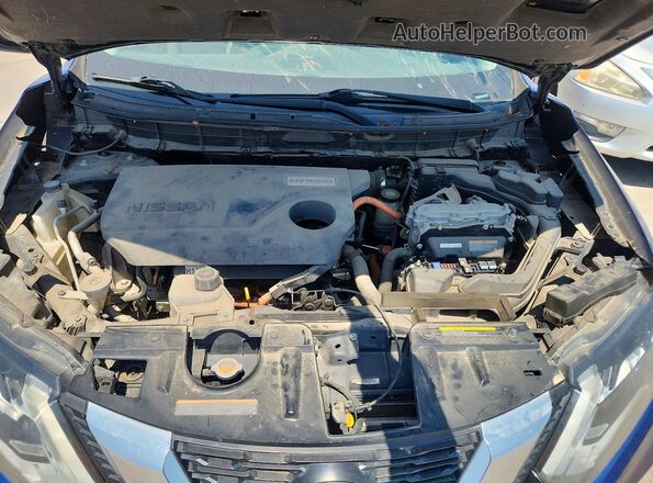5N1ET2MV6JC811294 2018 NISSAN ROGUE Синий Вид подкапотного пространства