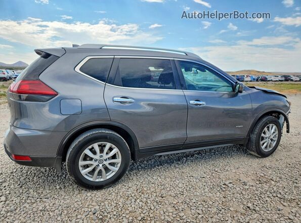 5N1ET2MVXKC744345 2019 NISSAN ROGUE Gray Задня права чверть