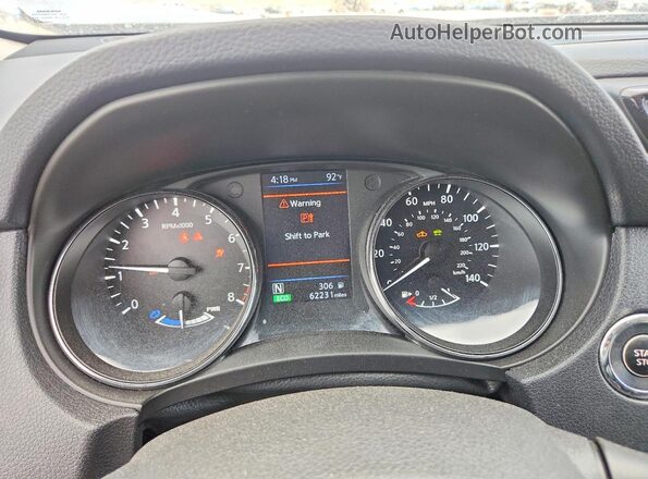 5N1ET2MVXKC744345 2019 NISSAN ROGUE Gray Вид щитка приладів