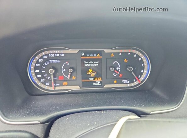 5NMJA3AE0NH005865 2022 HYUNDAI TUCSON Черный Вид щитка приборов
