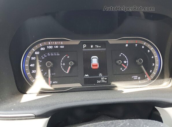 5NMJA3AE3PH207182 2023 HYUNDAI TUCSON Gray Instrument cluster view