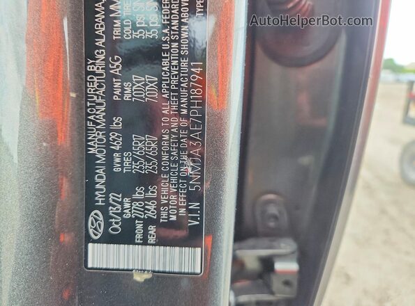5NMJA3AE7PH187941 2023 HYUNDAI TUCSON Gray Engine compartment view