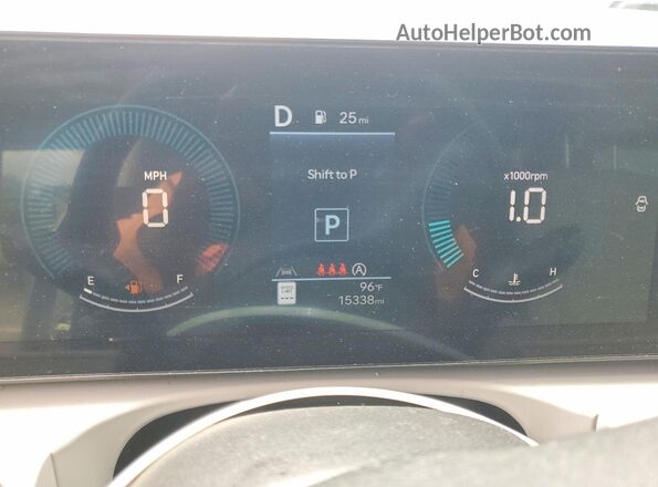 5NMJA3DE6SH571908 2025 HYUNDAI TUCSON Silver Instrument cluster view