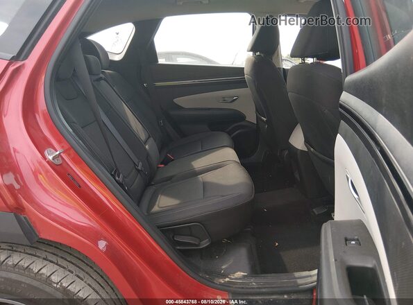 5NMJACAE7NH015454 2022 HYUNDAI TUCSON Red VIN კოდის სტიკერის ხედი