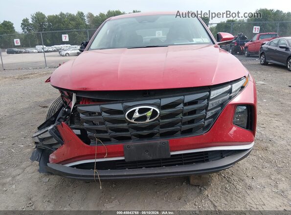 5NMJACAE7NH015454 2022 HYUNDAI TUCSON Red უკანა სალონის ხედი