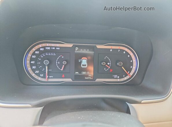 5NMJACAEXPH176576 2023 HYUNDAI TUCSON Black Вид щитка приладів