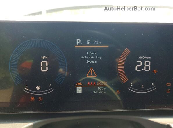 5NMJACDEXSH559860 2025 HYUNDAI TUCSON Black Instrument cluster view