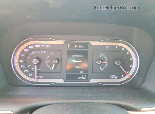 5NMJB3AE0NH034988 2022 HYUNDAI TUCSON Серый Вид щитка приборов