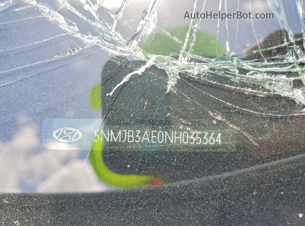 5NMJB3AE0NH035364 2022 HYUNDAI TUCSON Белый Вид наклейки с VIN-кодом