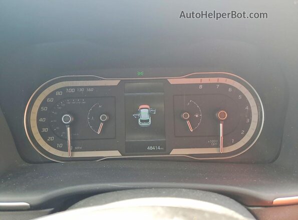 5NMJB3AE0NH035364 2022 HYUNDAI TUCSON Белый Вид щитка приборов