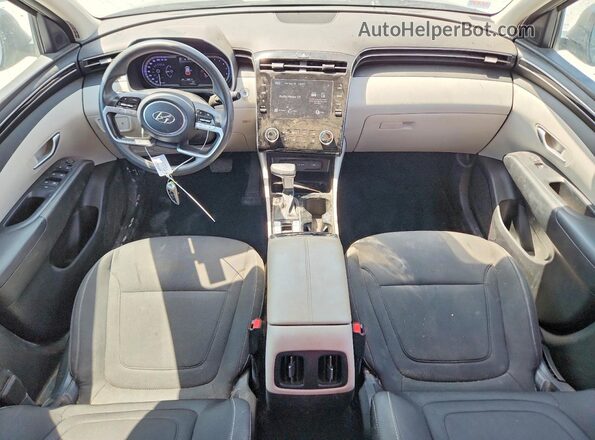 5NMJB3AE1NH148109 2022 HYUNDAI TUCSON Gray Widok deski rozdzielczej