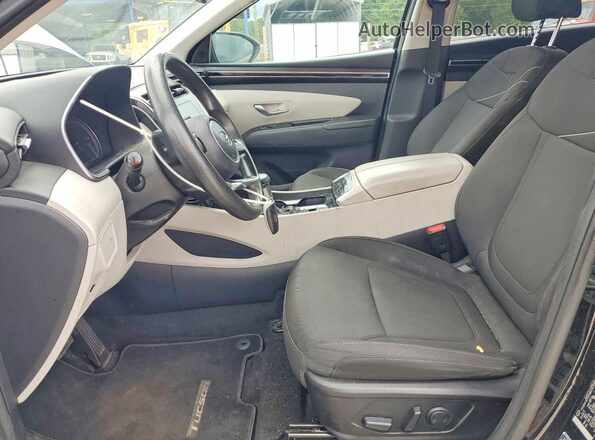 5NMJB3AE2NH028979 2022 HYUNDAI TUCSON Black Widok wnętrza z przodu