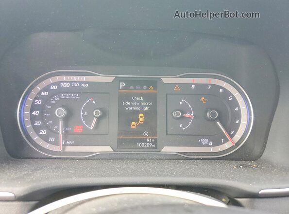 5NMJB3AE2NH081620 2022 HYUNDAI TUCSON Black Widok zestawu wskaźników