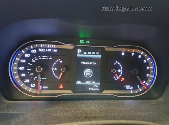 5NMJB3AE3PH273180 2023 HYUNDAI TUCSON Black Widok zestawu wskaźników