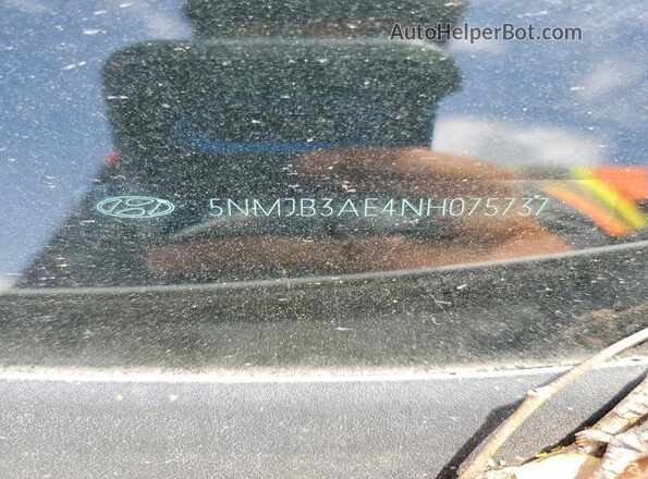 5NMJB3AE4NH075737 2022 HYUNDAI TUCSON White VIN sticker view