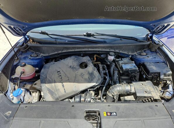5NMJB3AE5NH085547 2022 HYUNDAI TUCSON Blue Շարժիչի բաժամունքի տեսք