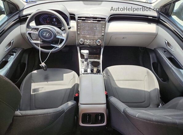 5NMJB3AE5NH085547 2022 HYUNDAI TUCSON Blue Առջևի վահանակի տեսք
