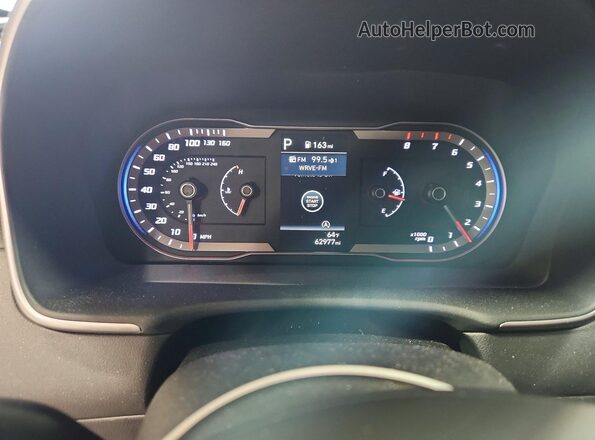 5NMJB3AE6NH043470 2022 HYUNDAI TUCSON Синий Вид щитка приборов