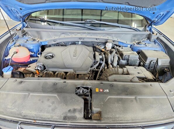 5NMJB3AE6NH043470 2022 HYUNDAI TUCSON Синий Вид подкапотного пространства